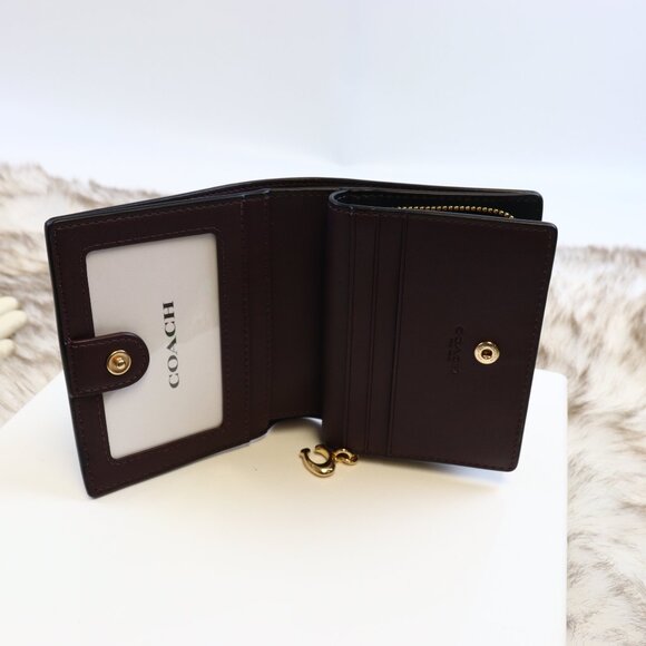 NWT Coach Snap Wallet In Signature Canvas CW789 IMXAQ - Picture 4 of 12